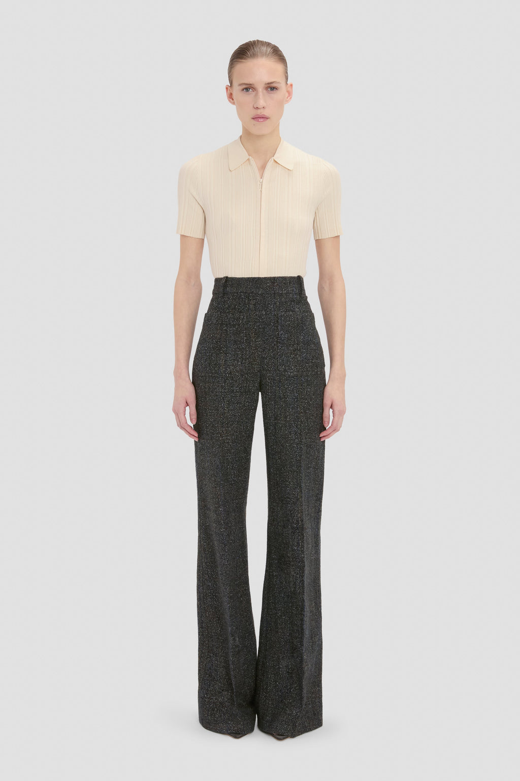 Alina Trouser In Grey Melange