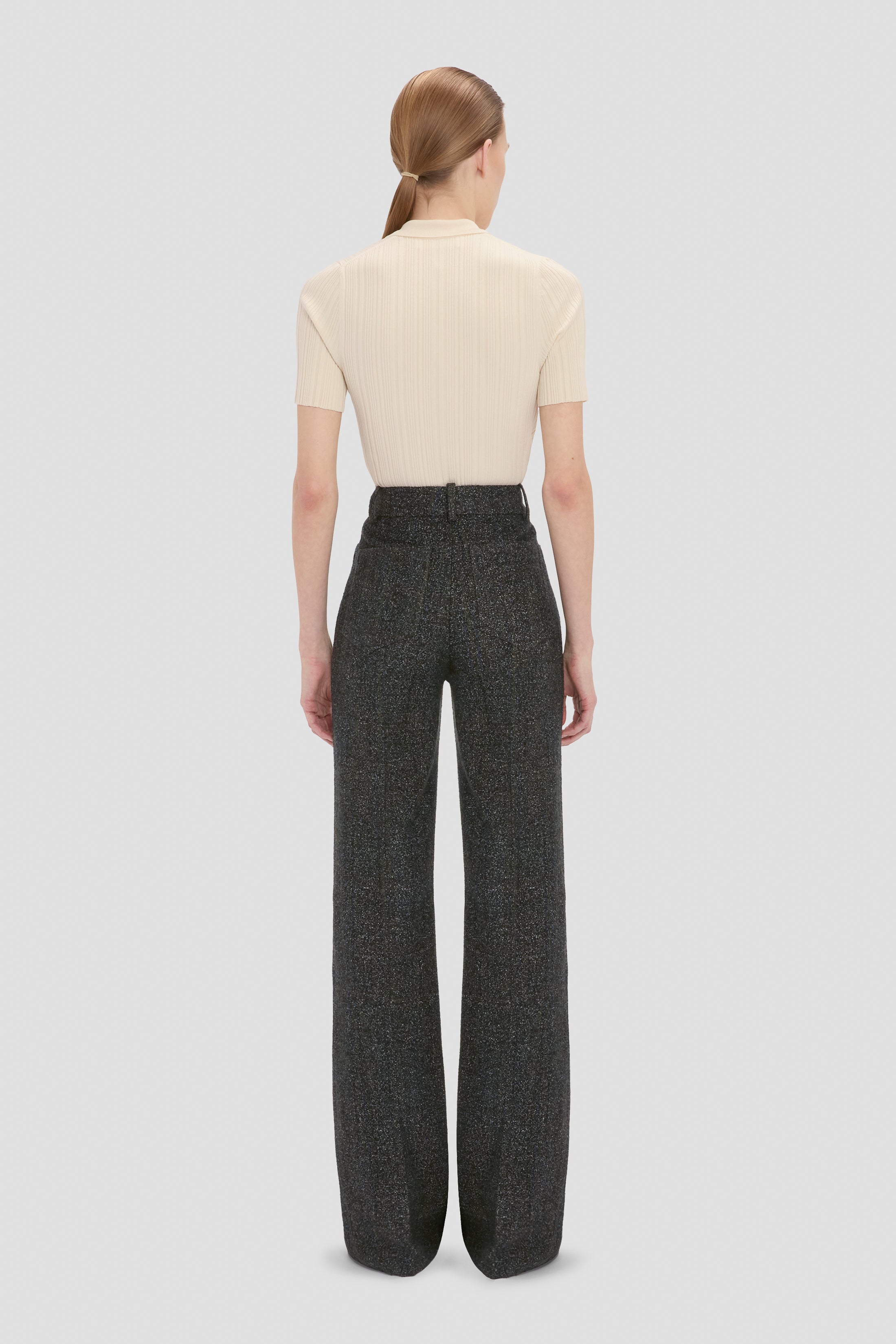 Alina Trouser In Grey Melange